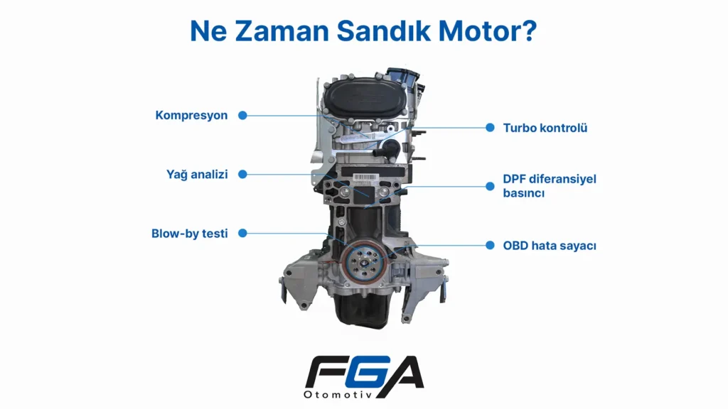 Sandık motor kutusu ve büyük puntolu “Ne Zaman Sandık Motor?” yazılı tanıtım bannerı